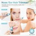 ZORAMI Ear and Nose Hair Trimmer Clipper - 2024 Professional Painless Eyebrow & Facial Hair Trimmer for Men Women, Battery-Operated Trimmer with IPX7 Waterproof, Dual Edge Blades for Easy Cleansing Blue