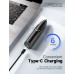 ZORAMI Rechargeable Ear and Nose Hair Trimmer - 2024 Professional Painless Eyebrow & Facial Hair Trimmer for Men Women, Powerful Motor and Dual-Edge Blades for Smoother Cutting Black