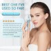 ZORAMI Ear and Nose Hair Trimmer Clipper - 2024 Professional Painless Eyebrow & Facial Hair Trimmer for Men Women, Battery-Operated Trimmer with IPX7 Waterproof, Dual Edge Blades for Easy Cleansing Blue