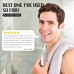 ZORAMI Ear and Nose Hair Trimmer Clipper - 2024 Professional Painless Eyebrow & Facial Hair Trimmer for Men Women, Battery-Operated Trimmer with IPX7 Waterproof, Dual Edge Blades for Easy Cleansing White
